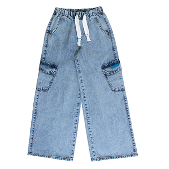 Брюки карго джинсовые, 128-158