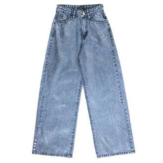 Брюки джинсовые с накатом, 128-158