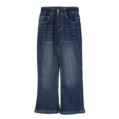 133099 Брюки, джинс, 120-170, для девочки, "MIX"  (Синий, 120)