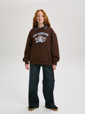 133074 Джемпер утепленный, трикотаж, 140-170, для девочки, "MIX"  (Мультиколор, 140)