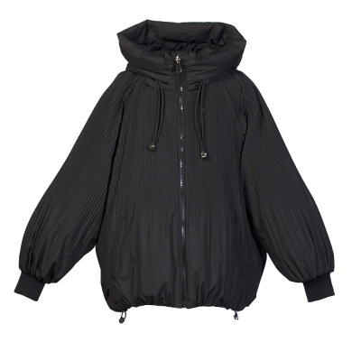 7875 Куртка двухсторонняя, курточная ткань, весна, 134-164, для девочки, "Bolaihidon"  (Черный, 134)