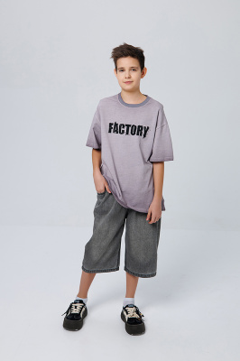 2A30059 Футболка, трикотаж, лето, 130-175, для мальчика, кор рукав, "MIX"  (Розовый, 130)