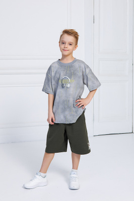 9006 Шорты, трикотаж, 134-164, для мальчика, "Carrinos"  (Хаки, 164)