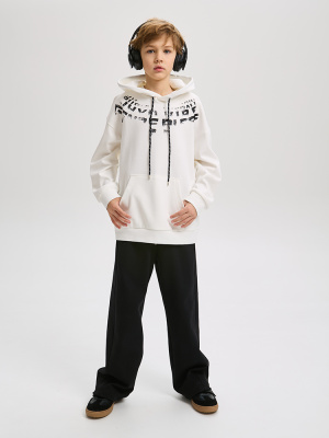 55633 Джемпер, трикотаж, 134-164, для мальчика, длинный рукав, "Deloras"  (Молочный, 134)