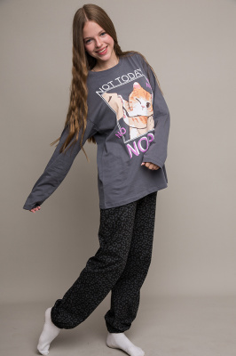 009_ОП25 Комплект дд (футболка дл.рукав+брюки) мультиколор - 1