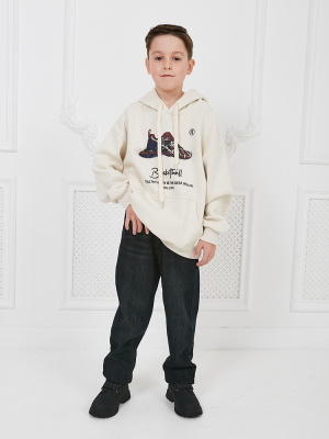 LN98509 Джемпер утепленные, трикотаж, 140-180, для мальчика, дл рукав, "MIX"  (Бежевый, 180)