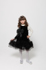 133112 Платье с джемпером НГ, ткань, 100-140, для девочки, "MIX"  (Черный, 100)