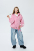 CW05 Толстовка, трикотаж, лето, 110-160, для девочки, дл рукав, "MIX"  (Розовый, 110)