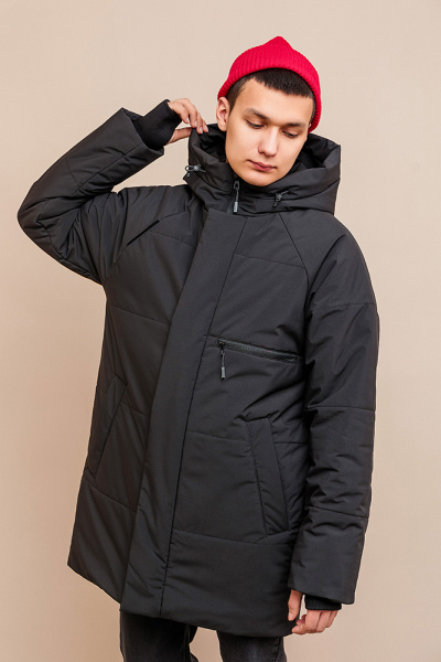 253-26з Куртка парка дм Фест Чёрный (14)
