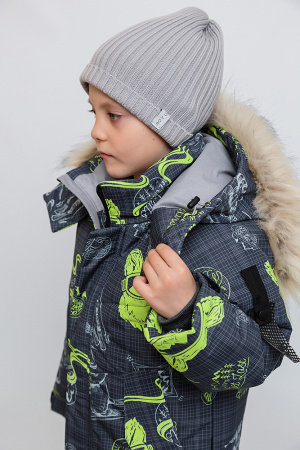 241-26з Комплект дм Вонка Принт т.серый лайм (7)