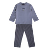 6155 Пижама, трикотаж, 120-140, универсал, дл рукав, "MIX"  (Темно-серый, 120)