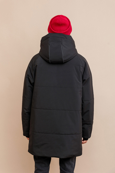 253-26з Куртка парка дм Фест Чёрный (7)